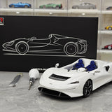 LCD McLaren 2020 Elva White 1:18 – Collectible Diecast Model Die-Cast