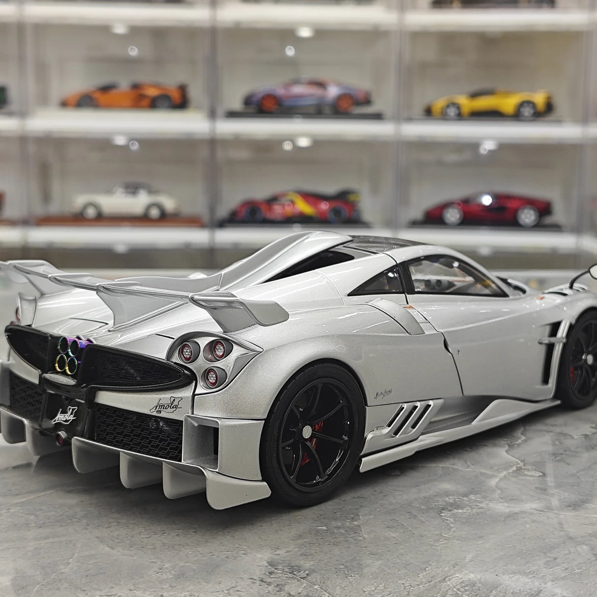 LCD Pagani 2020 Imola Silver 1:18 – Modello da collezione pressofuso