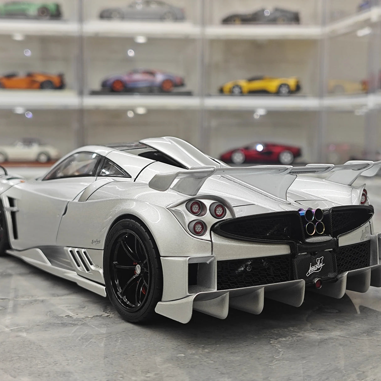 LCD Pagani 2020 Imola Silver 1:18 – Modello da collezione pressofuso
