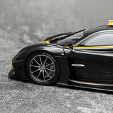[LCD] 1:18 Pagani 2021 Huayra R Black Model Car Die-Cast