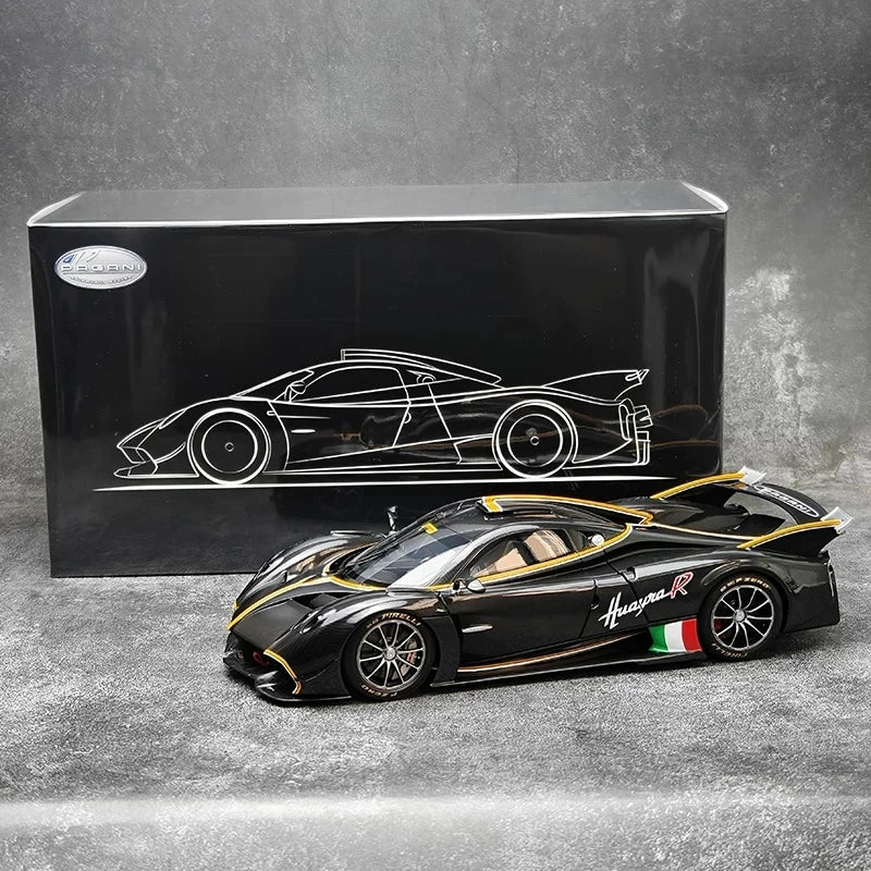 [LCD] 1:18 Pagani 2021 Huayra R Black Model Car Die-Cast