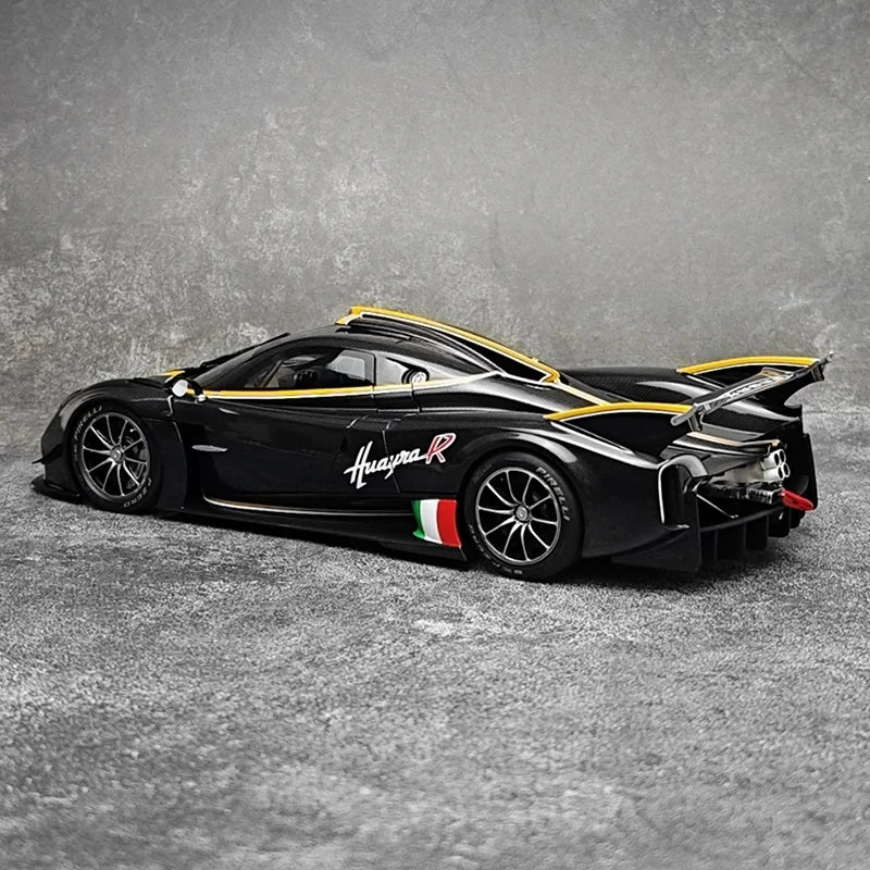 [LCD] 1:18 Pagani 2021 Huayra R Black Model Car Die-Cast