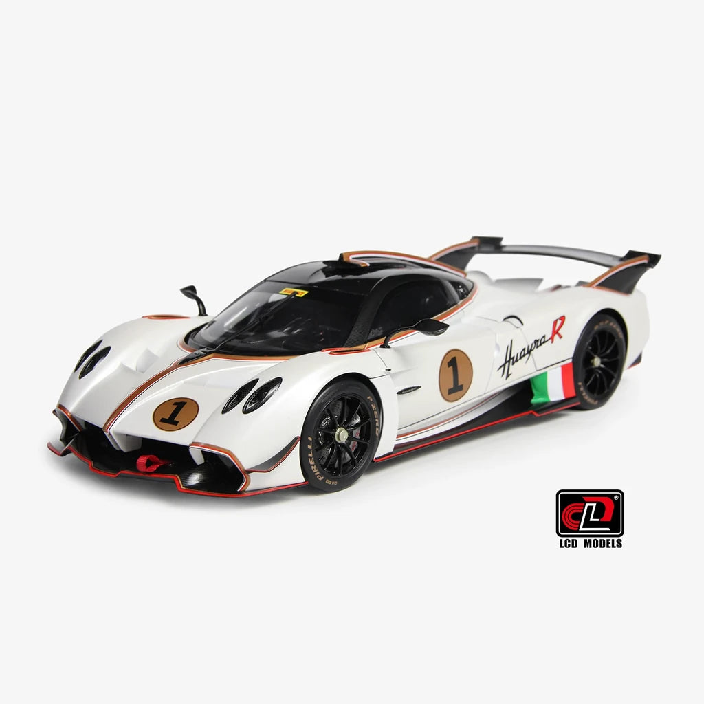 [LCD] 1:18 Pagani 2021 Huayra R White Model Car Die-Cast