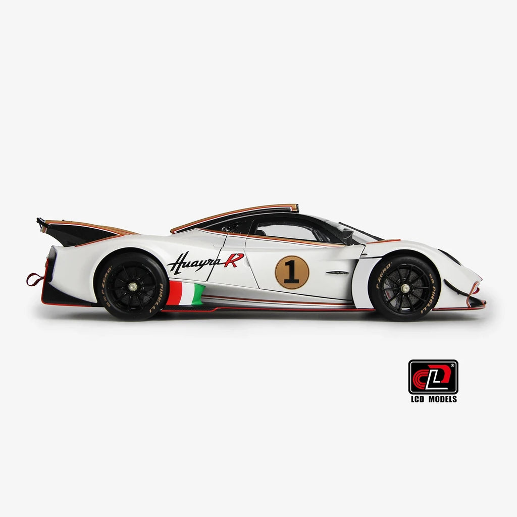 [LCD] 1:18 Pagani 2021 Huayra R White Model Car Die-Cast