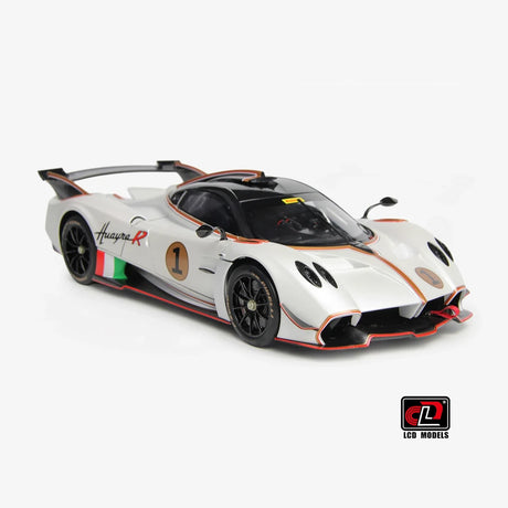 [LCD] 1:18 Pagani 2021 Huayra R White Model Car Die-Cast