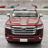 [LCD] 1:18 Toyota 2022 Land Cruiser LC300 röd modellbil Die-Cast