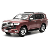 [LCD] 1:18 Toyota 2022 Land Cruiser LC300 röd modellbil Die-Cast