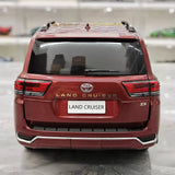 [LCD] 1:18 Toyota 2022 Land Cruiser LC300 röd modellbil Die-Cast