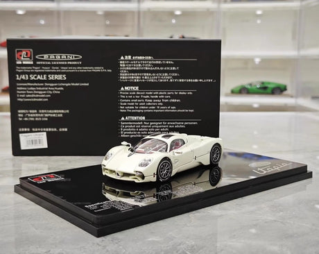 [LCD] 1:43 Pagani 2023 Utopia White Model Car Die-Cast