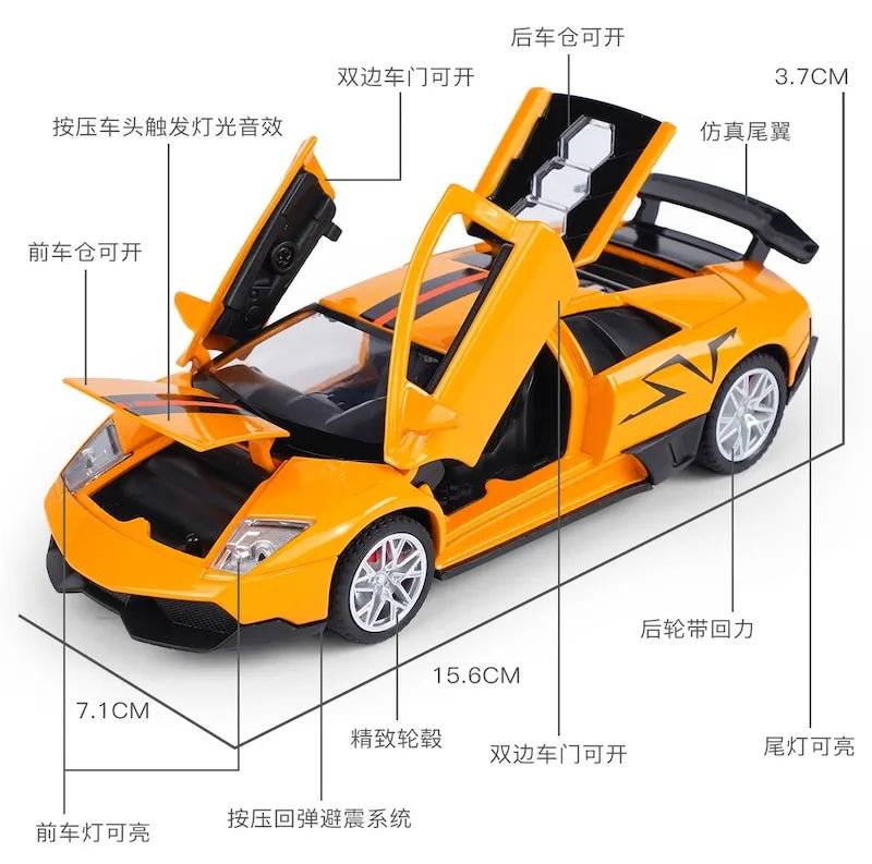 1:32 Lamborghini 2009 Murciélago LP670–4 Die Cast Model Car