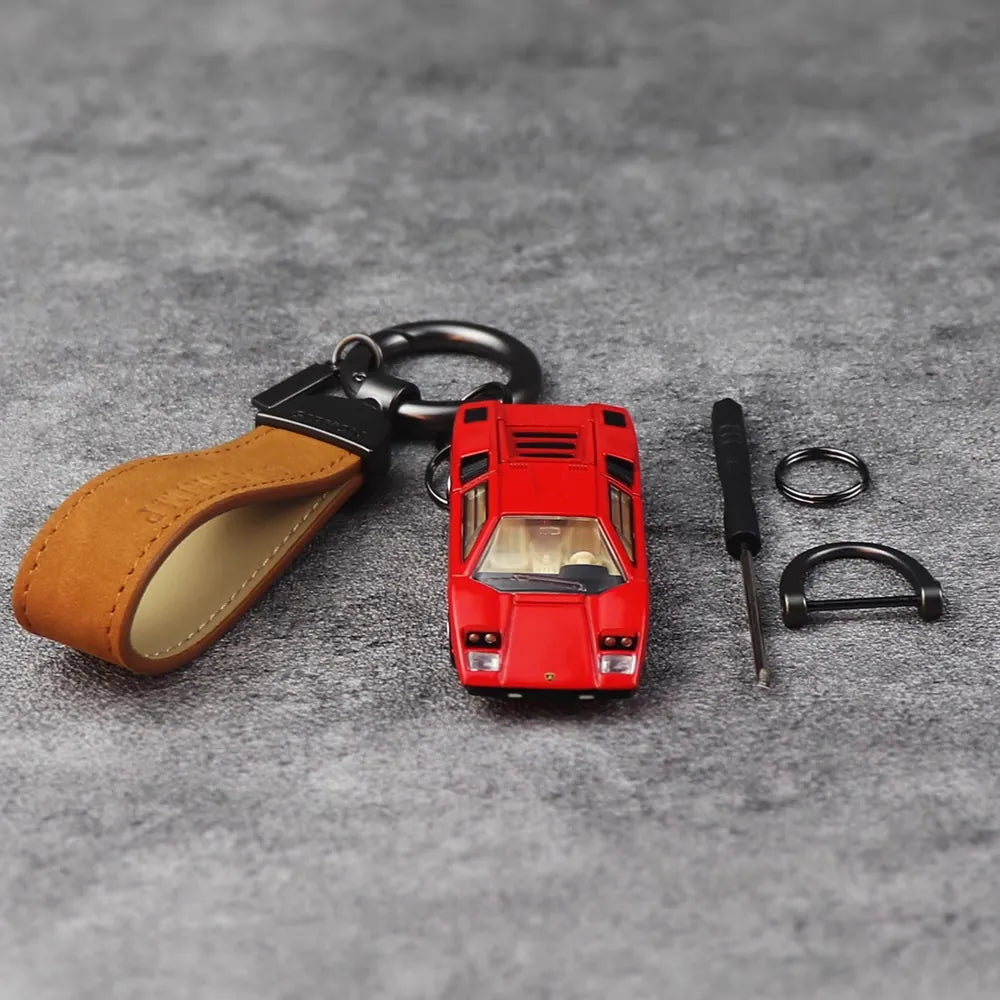 Lamborghini Countach Keychains 1:64 coche en miniatura Keychain