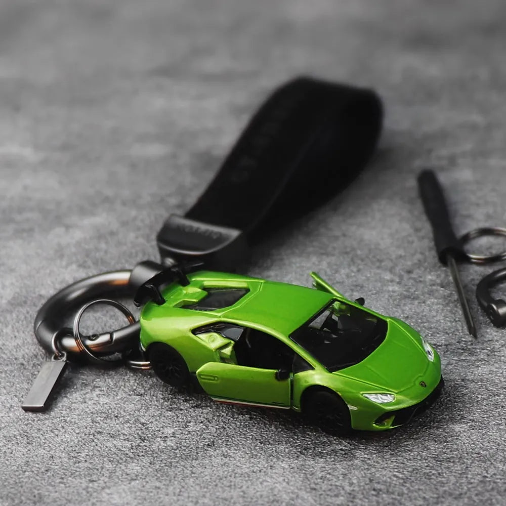 Lamborghini Huracan vihreä Keychain 1:64 pienoismalli Keychain