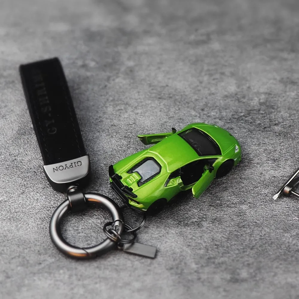 Lamborghini Huracan vihreä Keychain 1:64 pienoismalli Keychain