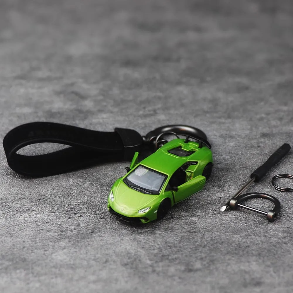 Lamborghini Huracan vihreä Keychain 1:64 pienoismalli Keychain