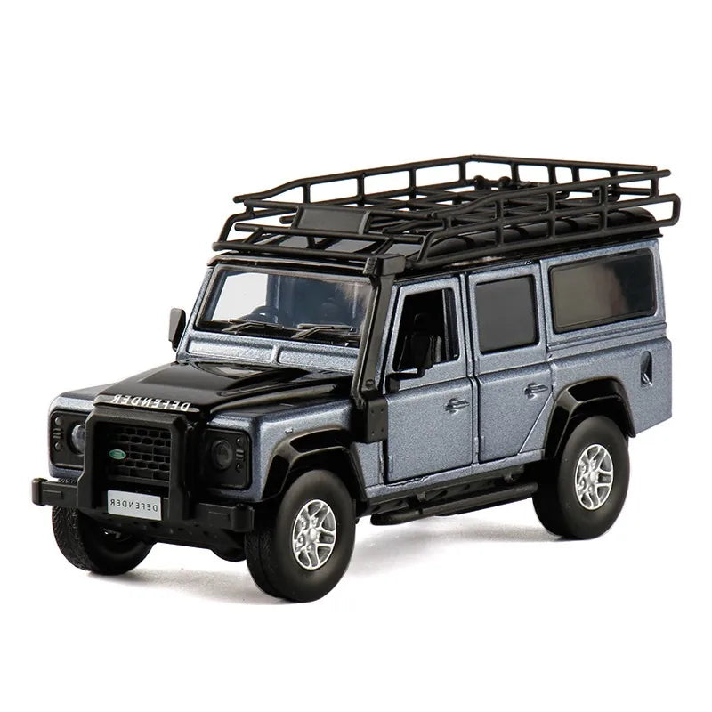 1:32 Land Rover 1998 Defender 110 Camel Trophy Die Cast Model Car