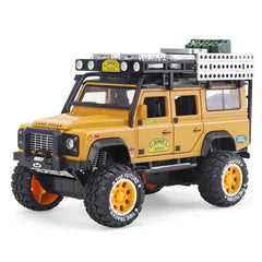 1:28 Land Rover 1998 Defender 110 Camel Trophy Die Cast Model Car