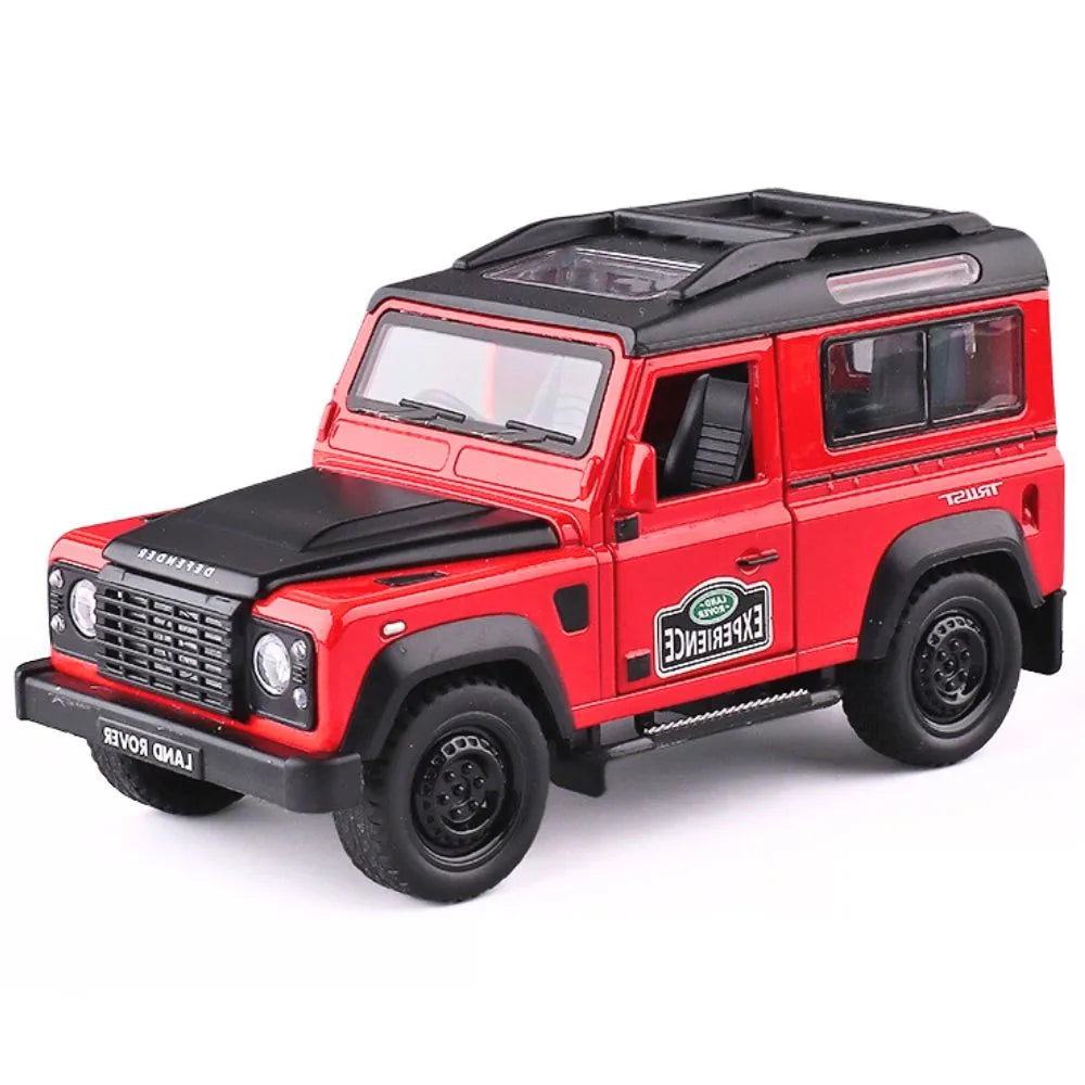 1:32 Land Rover 2009 Defender Fire Die Cast Model Car