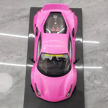 [Liberty Walk] 1:18 Ferrari 2018 488 LBWK Pink Model Car Resin