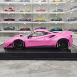 [Liberty Walk] 1:18 Ferrari 2018 488 LBWK Pink Model Car Resin