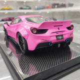 [Liberty Walk] 1:18 Ferrari 2018 488 LBWK Pink Model Car Resin