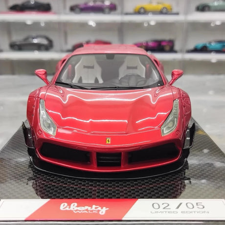 [Liberty Walk] 1:18 Ferrari 2018 488 LBWK Red Model Car Resin