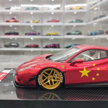 [Liberty Walk] 1:18 Ferrari 2018 488 LBWK Red Model Car Resin