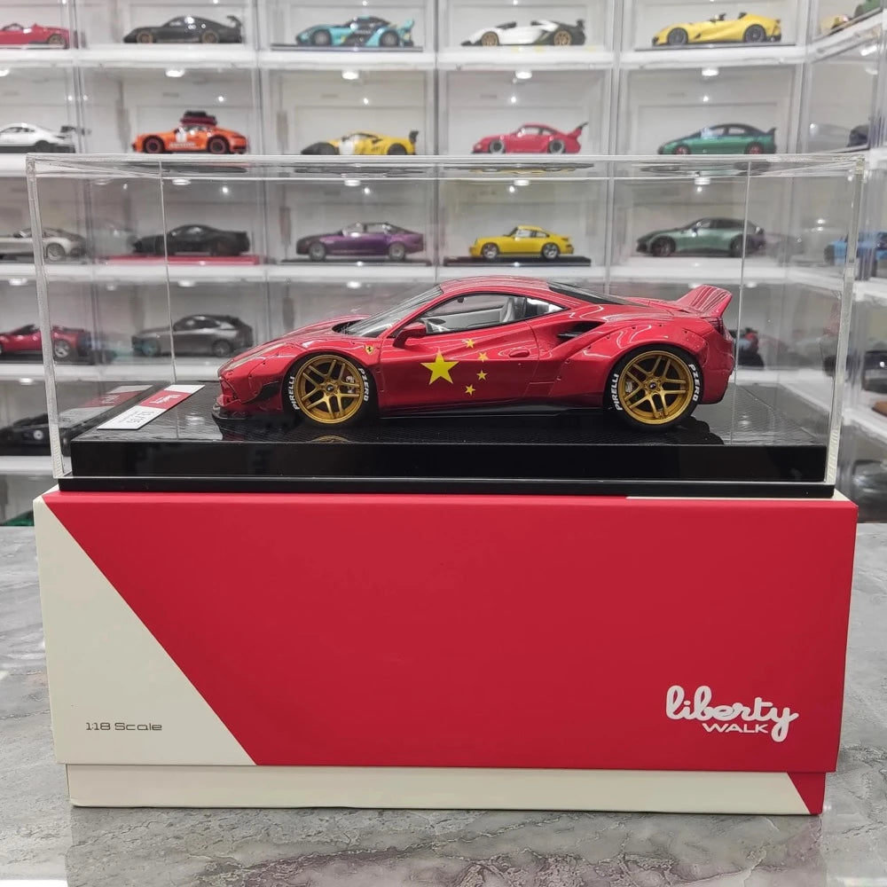 [Liberty Walk] 1:18 Ferrari 2018 488 LBWK Red Model Car Resin
