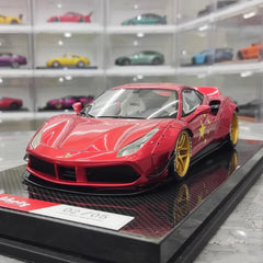 [Liberty Walk] 1:18 Ferrari 2018 488 LBWK Red Model Car Resin