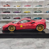 [Liberty Walk] 1:18 Ferrari 2018 488 LBWK Red Model Car Resin