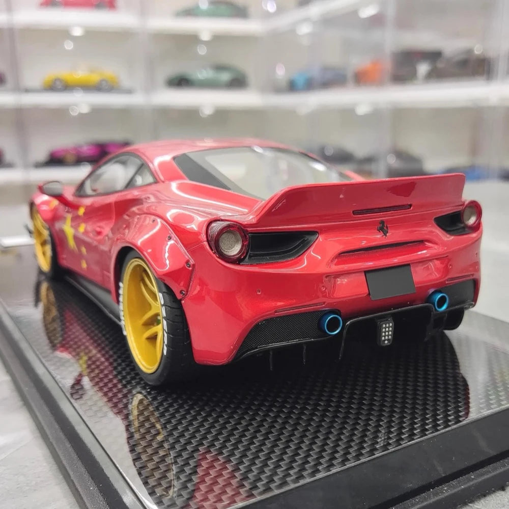 [Liberty Walk] 1:18 Ferrari 2018 488 LBWK Red Model Car Resin