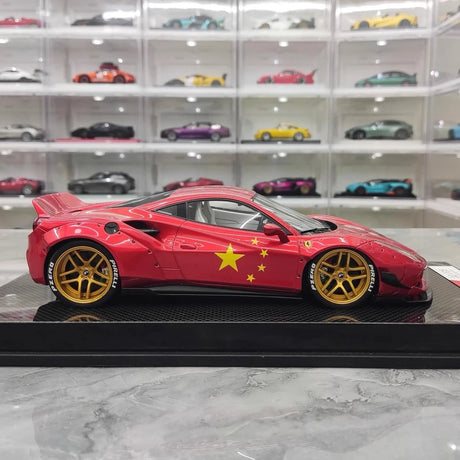 [Liberty Walk] 1:18 Ferrari 2018 488 LBWK Red Model Car Resin