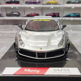 [Liberty Walk] 1:18 Ferrari 2018 488 LBWK Silver Model Car Resin