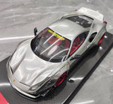 [Liberty Walk] 1:18 Ferrari 2018 488 LBWK Silver Model Car Resin