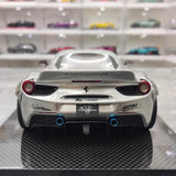 [Liberty Walk] 1:18 Ferrari 2018 488 LBWK Silver Model Car Resin