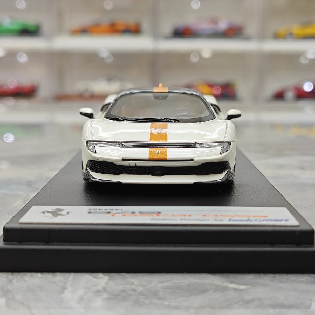 쿠페 비앙코 이탈리아 1:43 룩 스마트Ferrari 2025 849 Testarossa – 수집용 레진 모델 레진