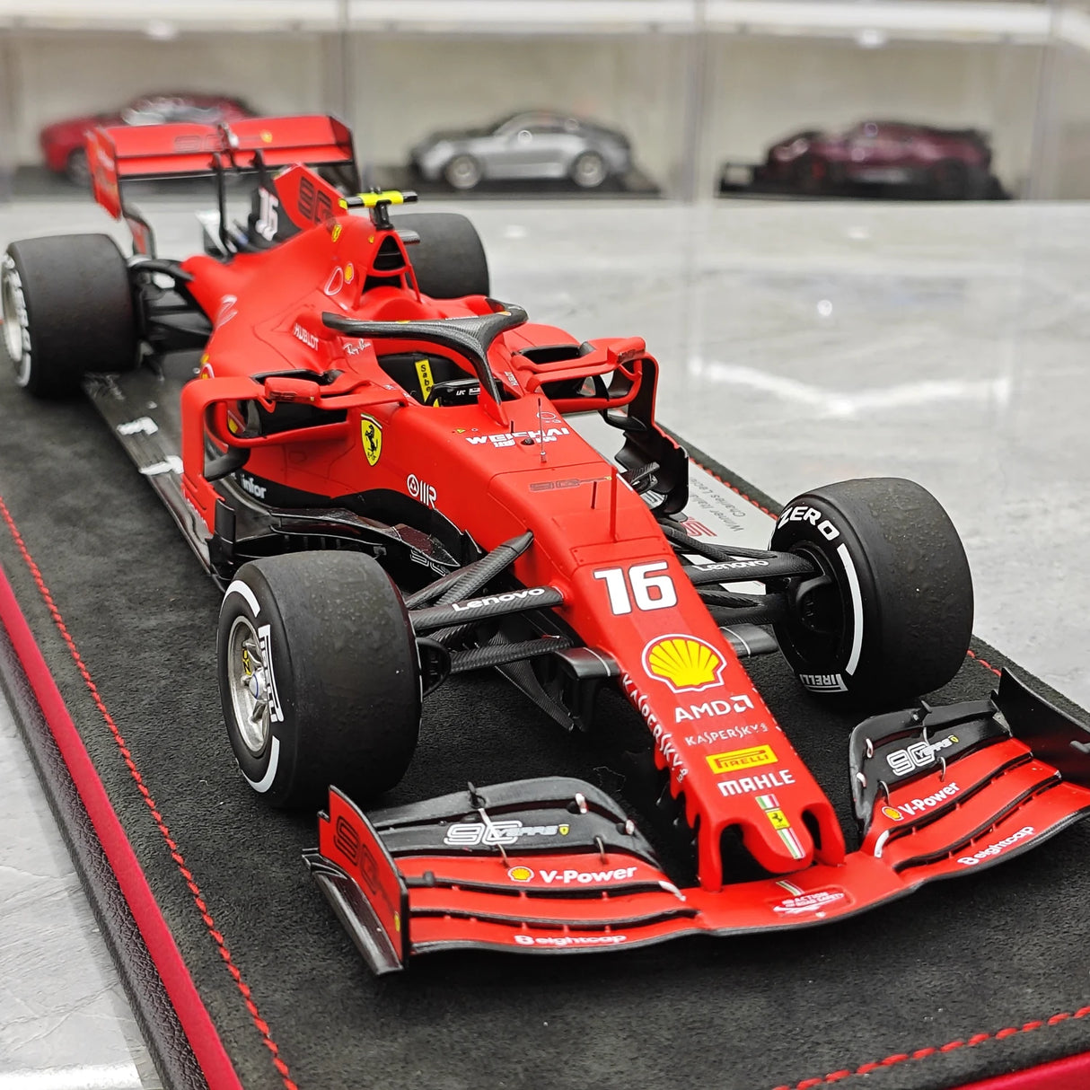 1:18 Ferrari 2019 SF90 #16 이탈리아 GP 몬차 샤를 르클레르 F1 룩 스마트 수지 모델 자동차 - 뷰 10
