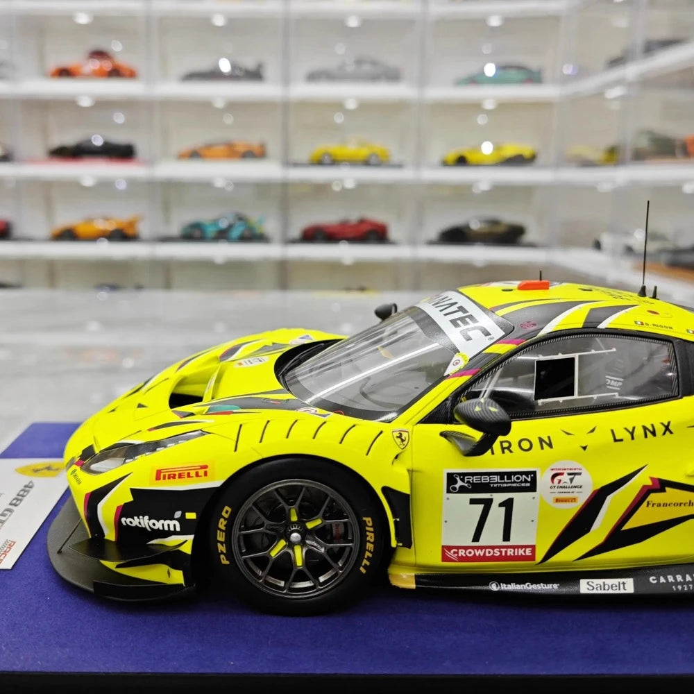 [Look Smart] 1:18 Ferrari 2022 488 GT3 Evo Iron Dames #71 Model Car Resin / Closed Body