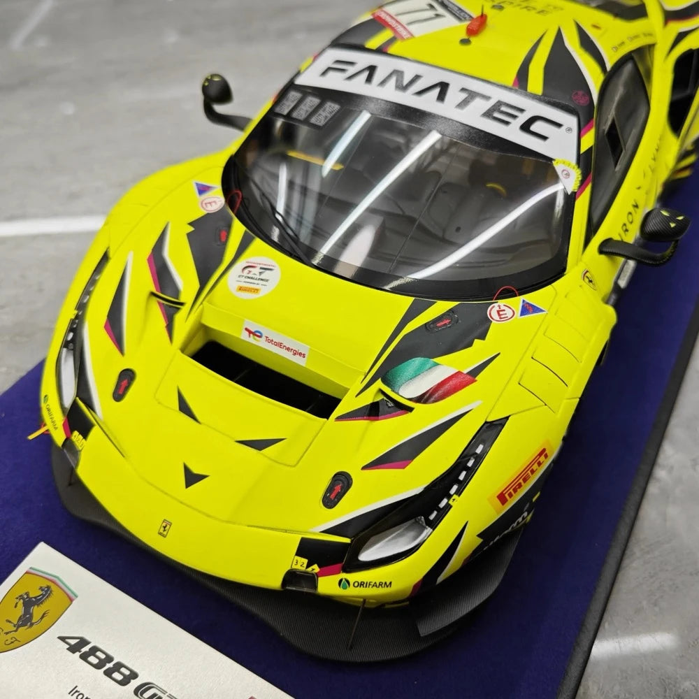 [Look Smart] 1:18 Ferrari 2022 488 GT3 Evo Iron Dames #71 Model Car Resin / Closed Body