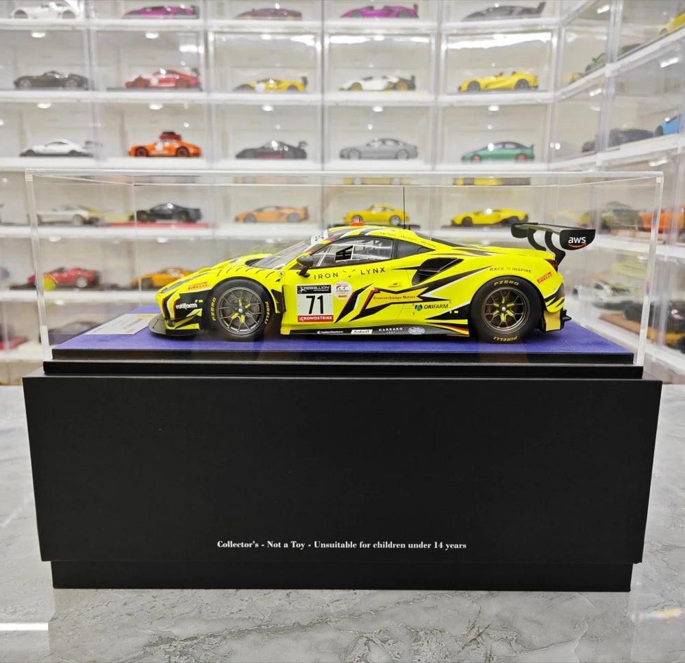 [Look Smart] 1:18 Ferrari 2022 488 GT3 Evo Iron Dames #71 Model Car Resin / Closed Body