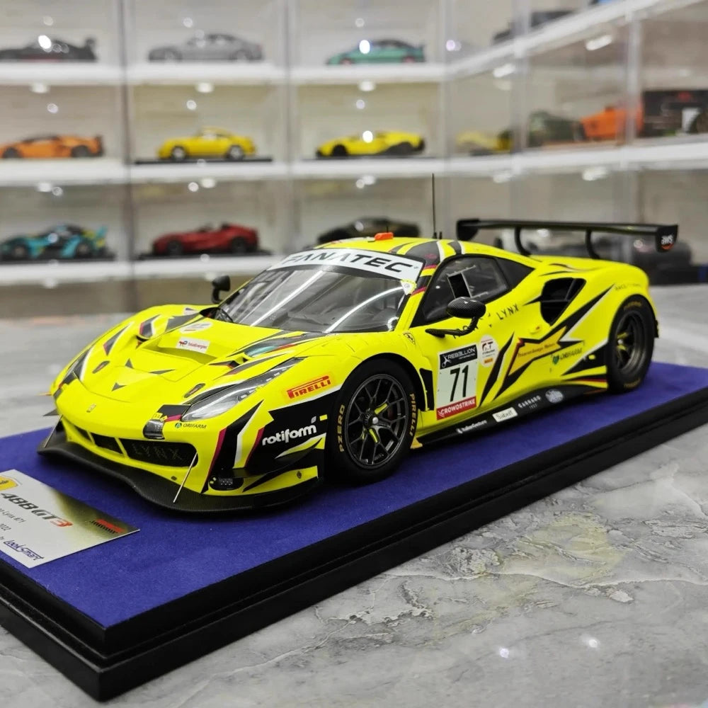 [Look Smart] 1:18 Ferrari 2022 488 GT3 Evo Iron Dames #71 Model Car Resin / Closed Body