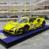 [Look Smart] 1:18 Ferrari 2022 488 GT3 Evo Iron Dames #71 Model Car Resin / Closed Body