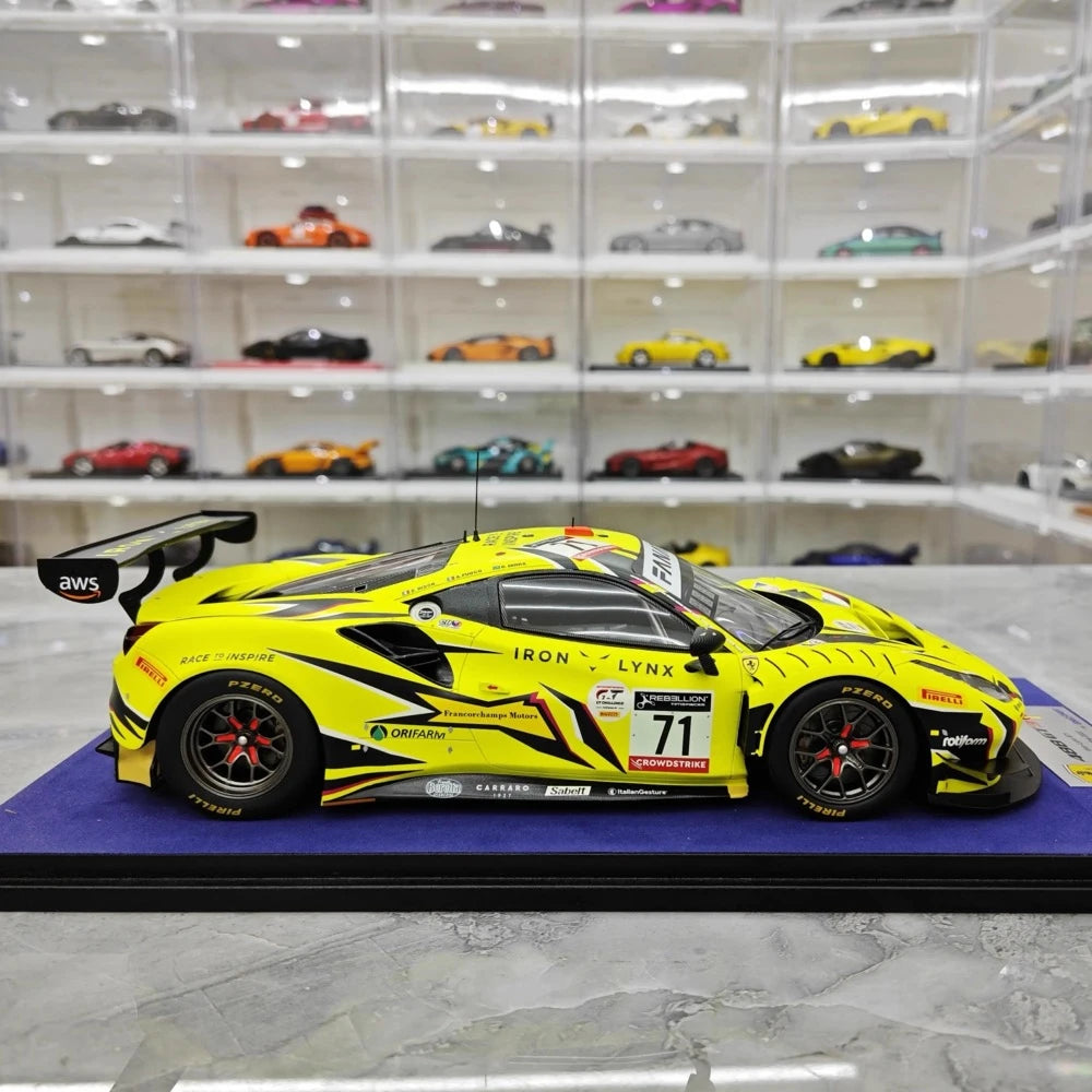 [Look Smart] 1:18 Ferrari 2022 488 GT3 Evo Iron Dames #71 Model Car Resin / Closed Body