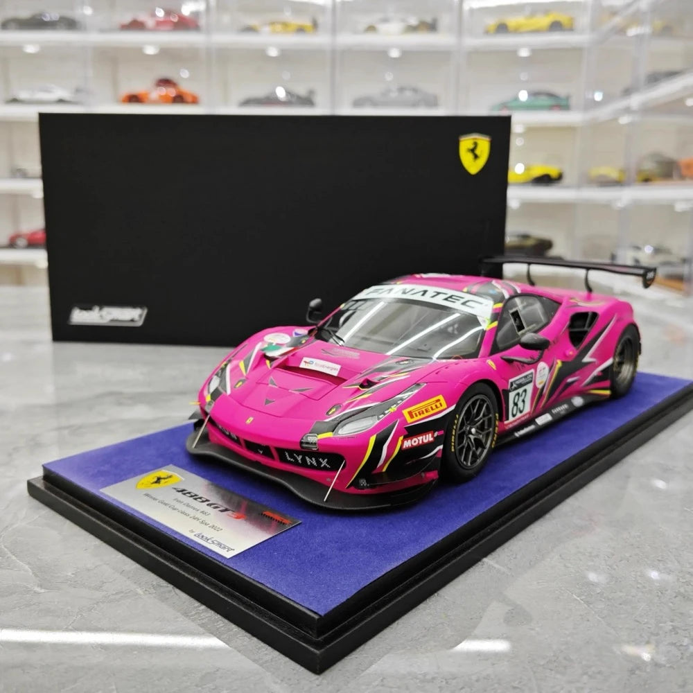 [Look Smart] 1:18 Ferrari 2022 488 GT3 Evo Iron Dames #83 Model Car Resin / Closed Body