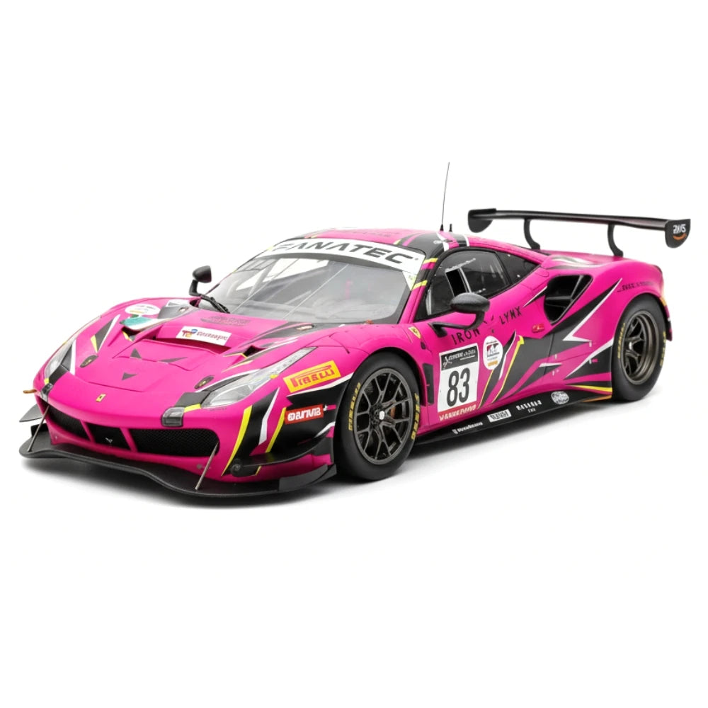 [Look Smart] 1:18 Ferrari 2022 488 GT3 Evo Iron Dames #83 Model Car Resin / Closed Body