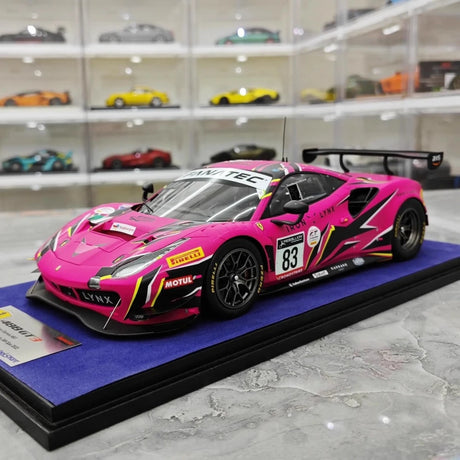 [Look Smart] 1:18 Ferrari 2022 488 GT3 Evo Iron Dames #83 Model Car Resin / Closed Body
