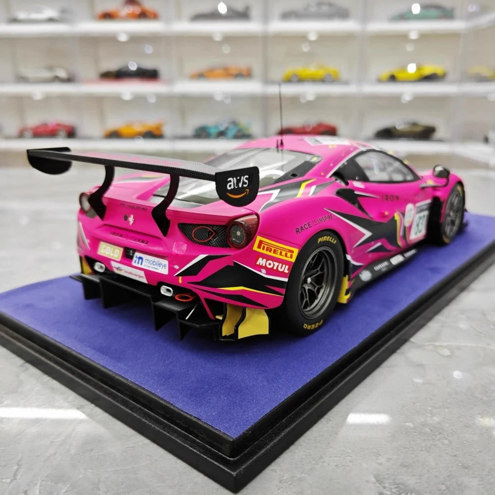 [Look Smart] 1:18 Ferrari 2022 488 GT3 Evo Iron Dames #83 Model Car Resin / Closed Body