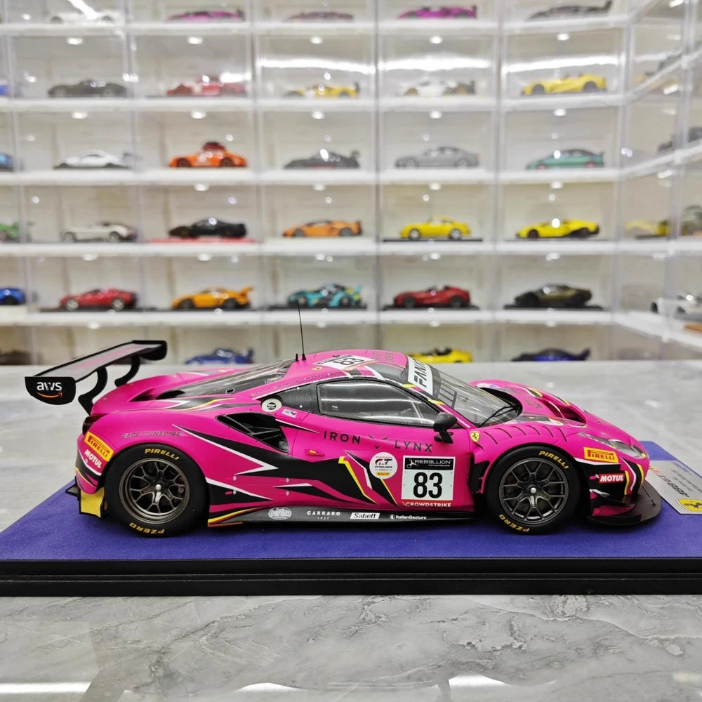 [Look Smart] 1:18 Ferrari 2022 488 GT3 Evo Iron Dames #83 Model Car Resin / Closed Body