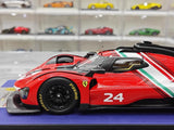 [Look Smart] 1:18 Ferrari 2023 499P Le Mans Hypercar No.24 Model Car Resin