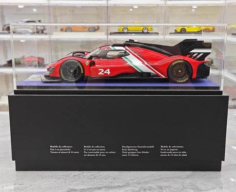 [Look Smart] 1:18 Ferrari 2023 499P Le Mans Hypercar No.24 Model Car Resin