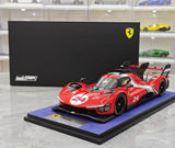 [Look Smart] 1:18 Ferrari 2023 499P Le Mans Hypercar No.24 Model Car Resin